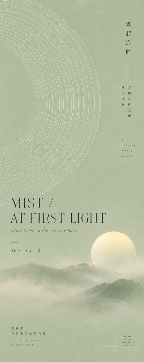 Minimalist Blue Poster Design example
