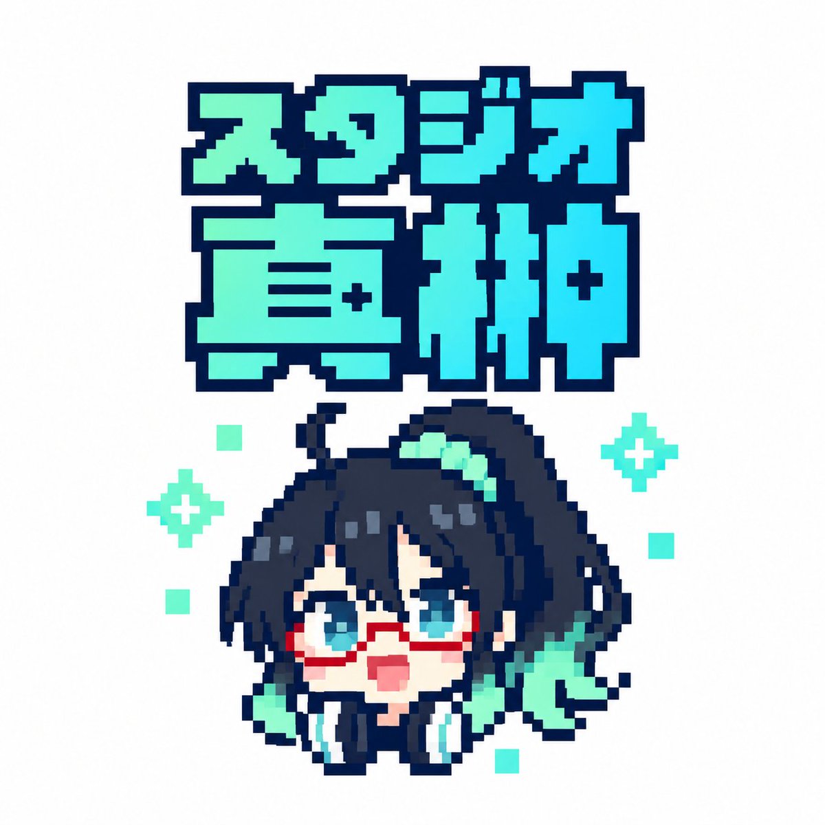 Pixel Art Japanese Studio Mascot Logo example