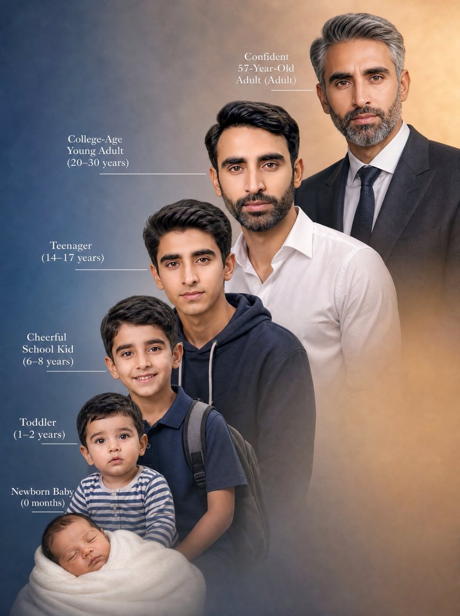Life Stages Composite Portrait example
