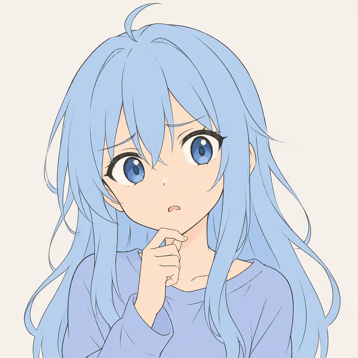 Pastel Anime Character Sketch example