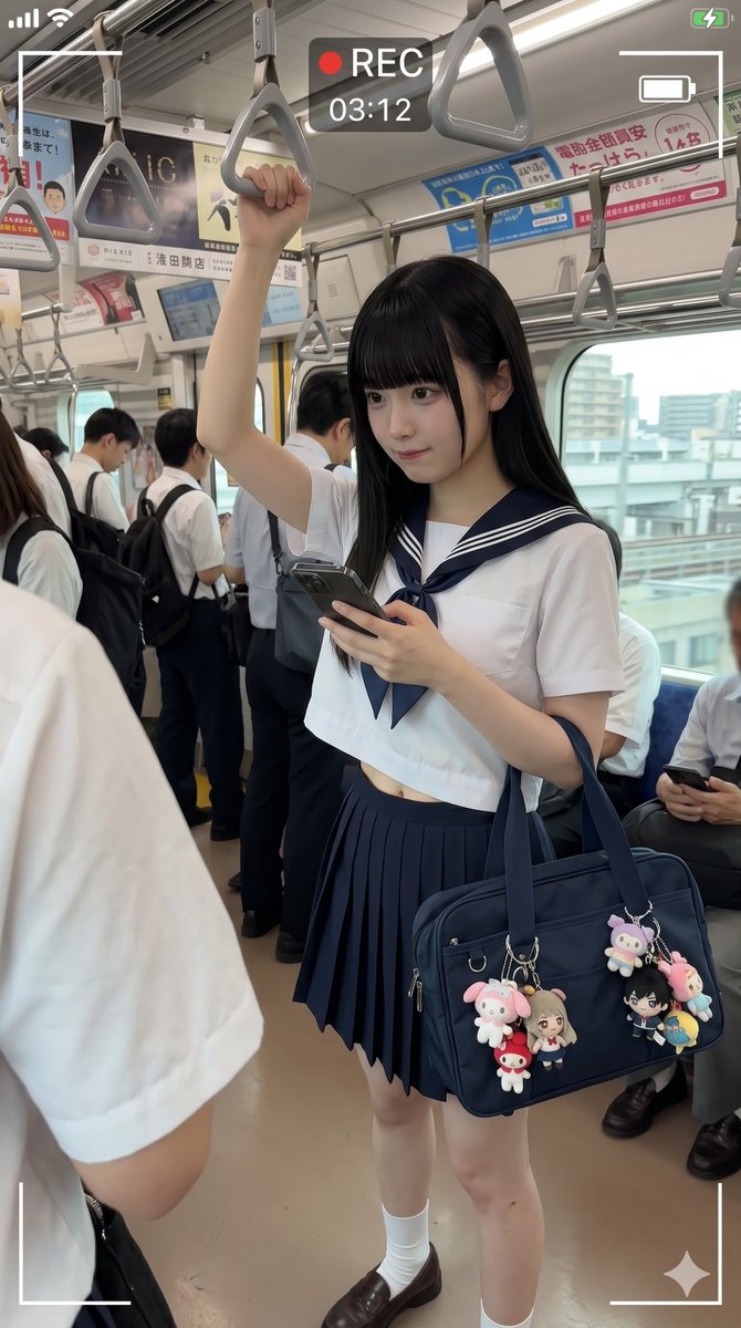 Japanese Train Schoolgirl Phone Recording
