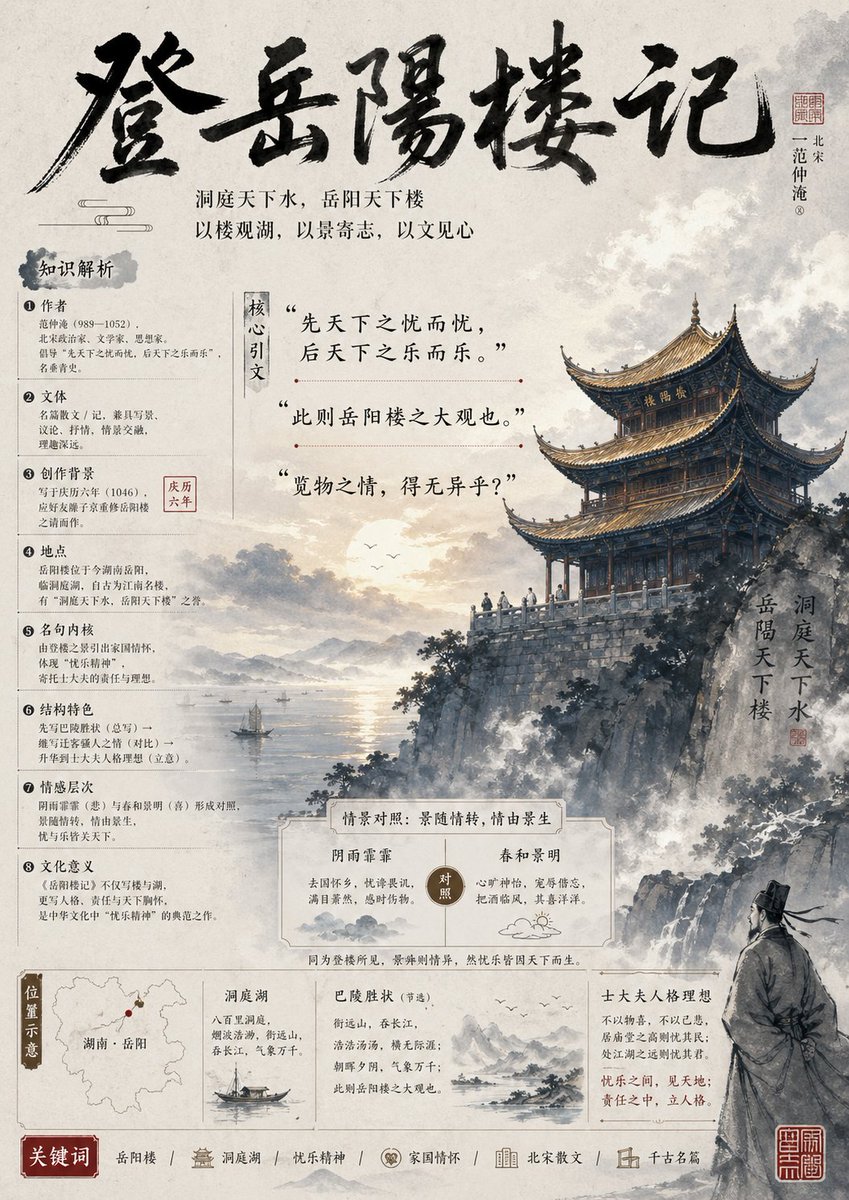 Ancient Chinese Literature PPT Poster example