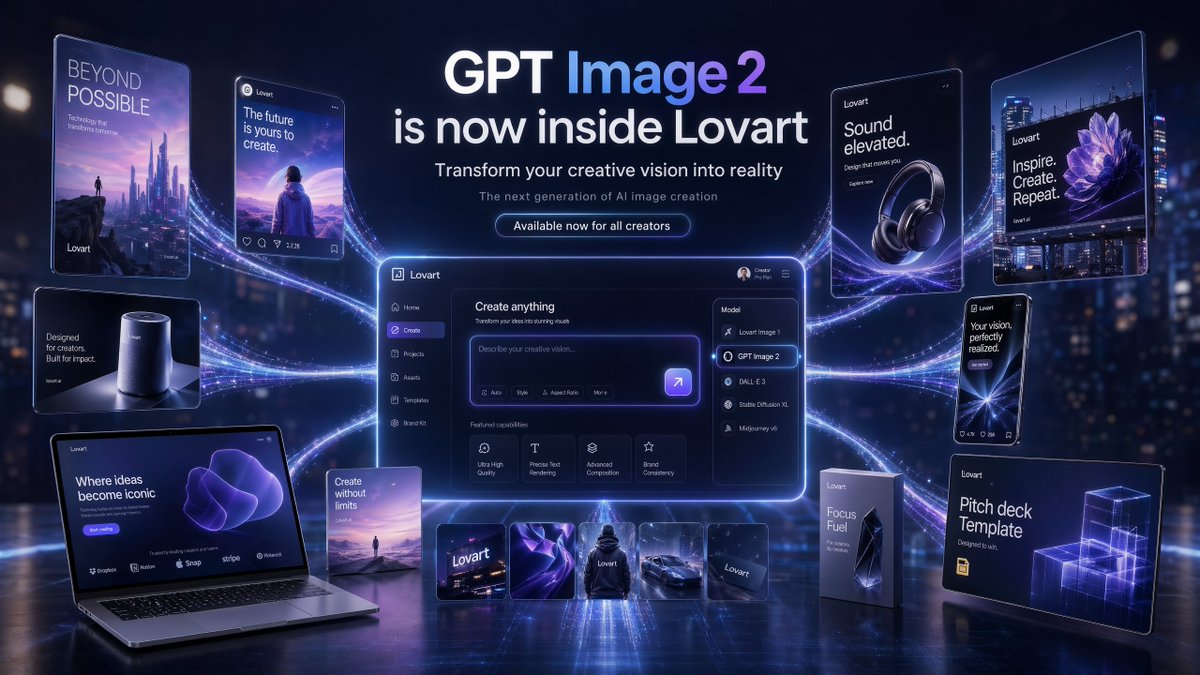 Futuristic GPT Image 2 Launch Banner example