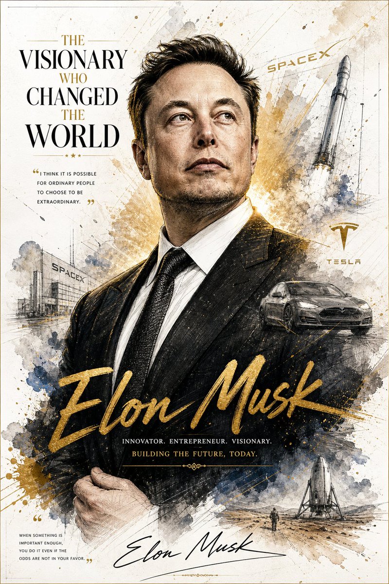 Luxury Business Leader Ink Portrait example