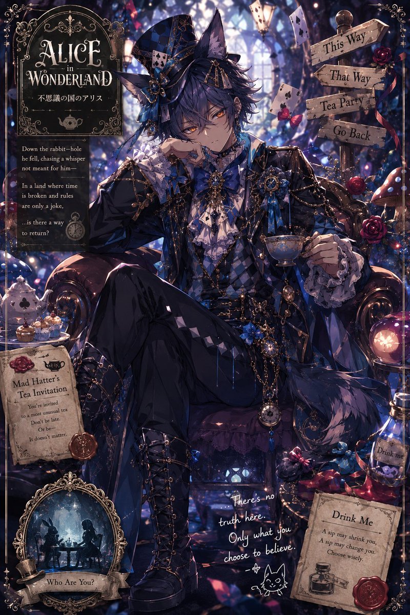 Gothic Alice Tea Party Poster