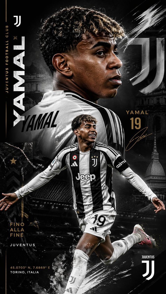 Juventus Yamal Transfer Poster example