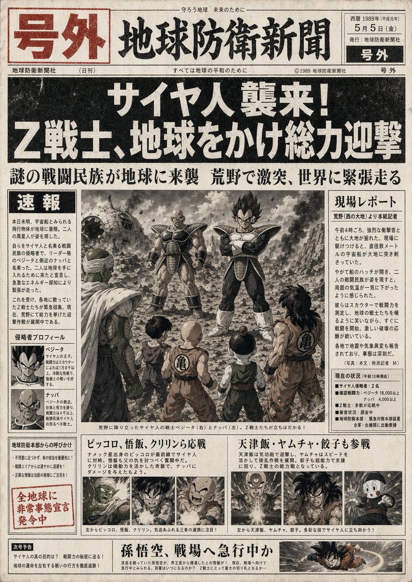 Fictional Newspaper Newspaper Extra example