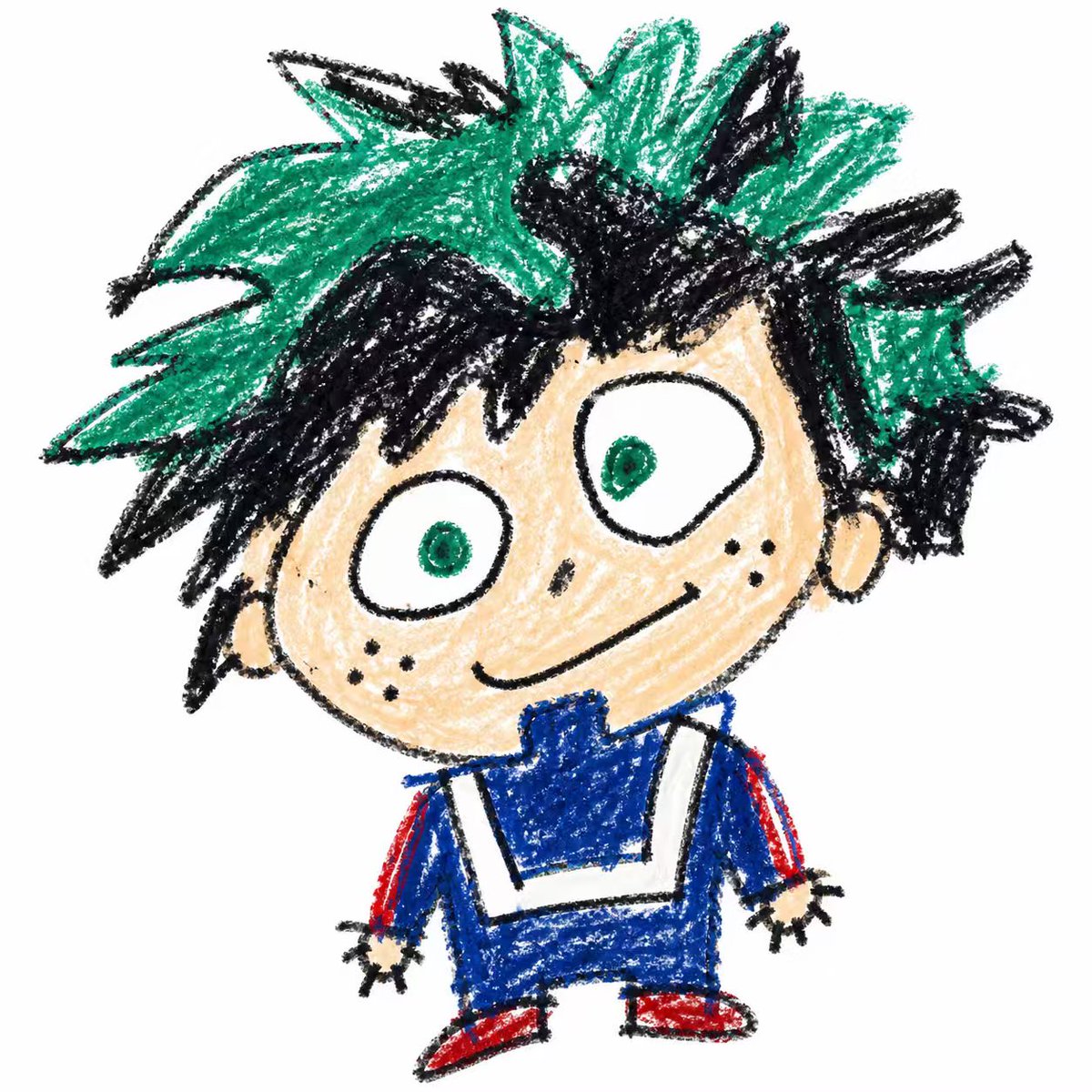 5-Year-Old Crayon Drawing Style