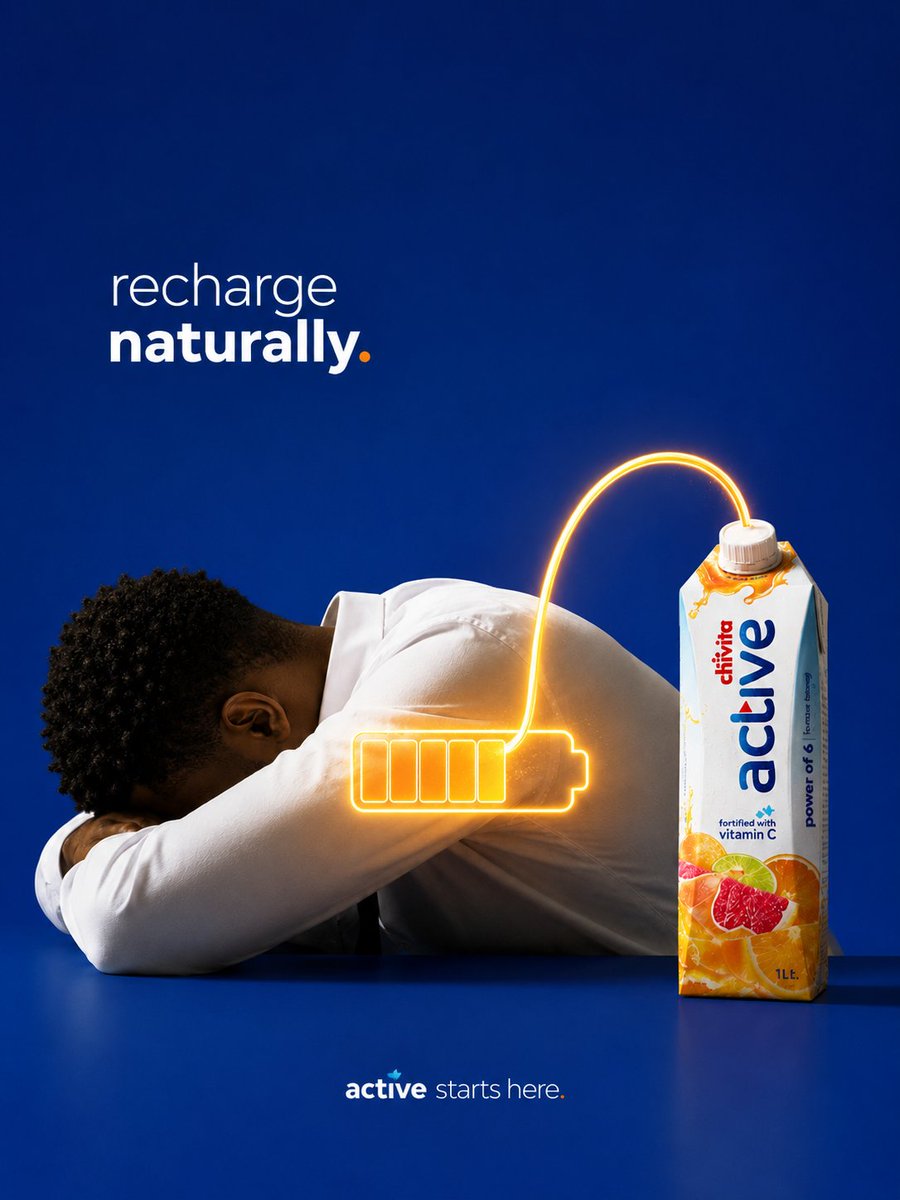 Natural Recharge Drink Ad example