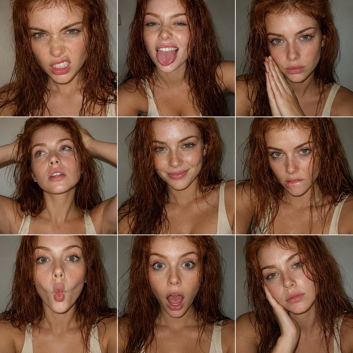 FACS Expression Portrait Matrix