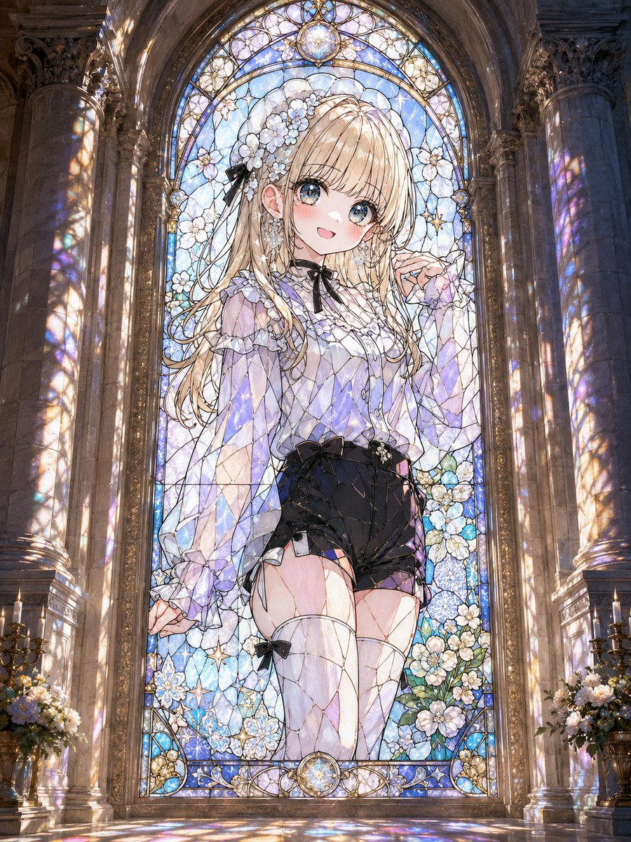 Anime Girl Stained Glass Chapel