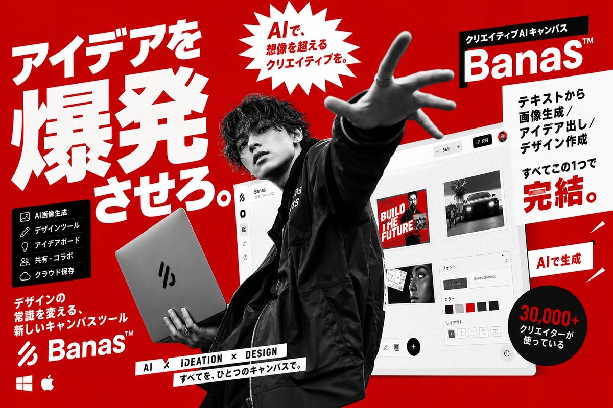 Japanese Creative AI Canvas Ad example