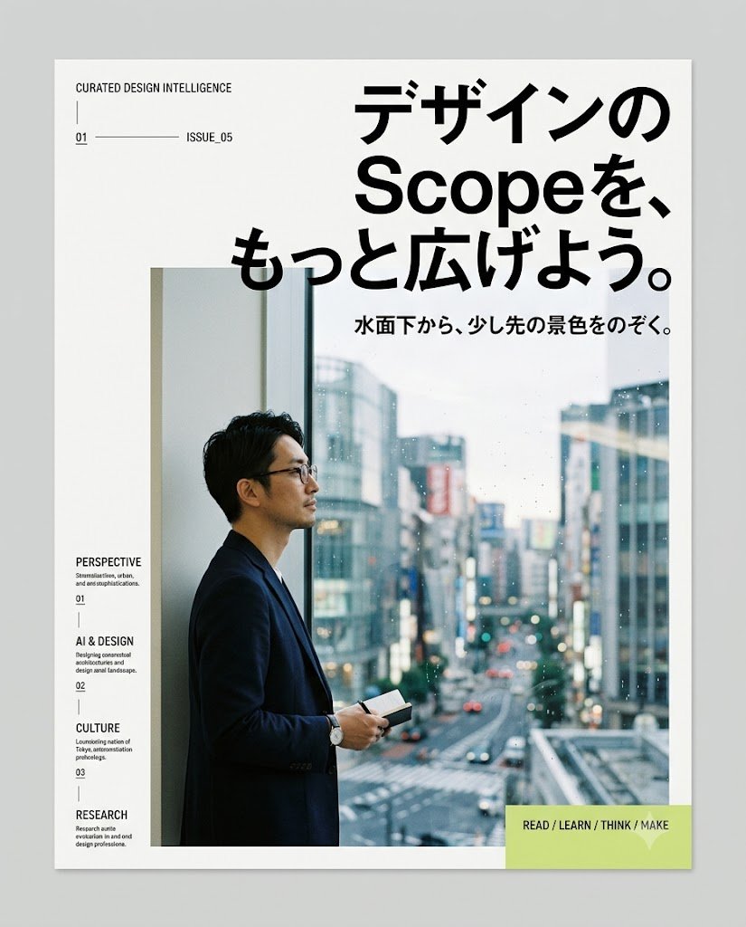 Japanese Design Magazine Poster example