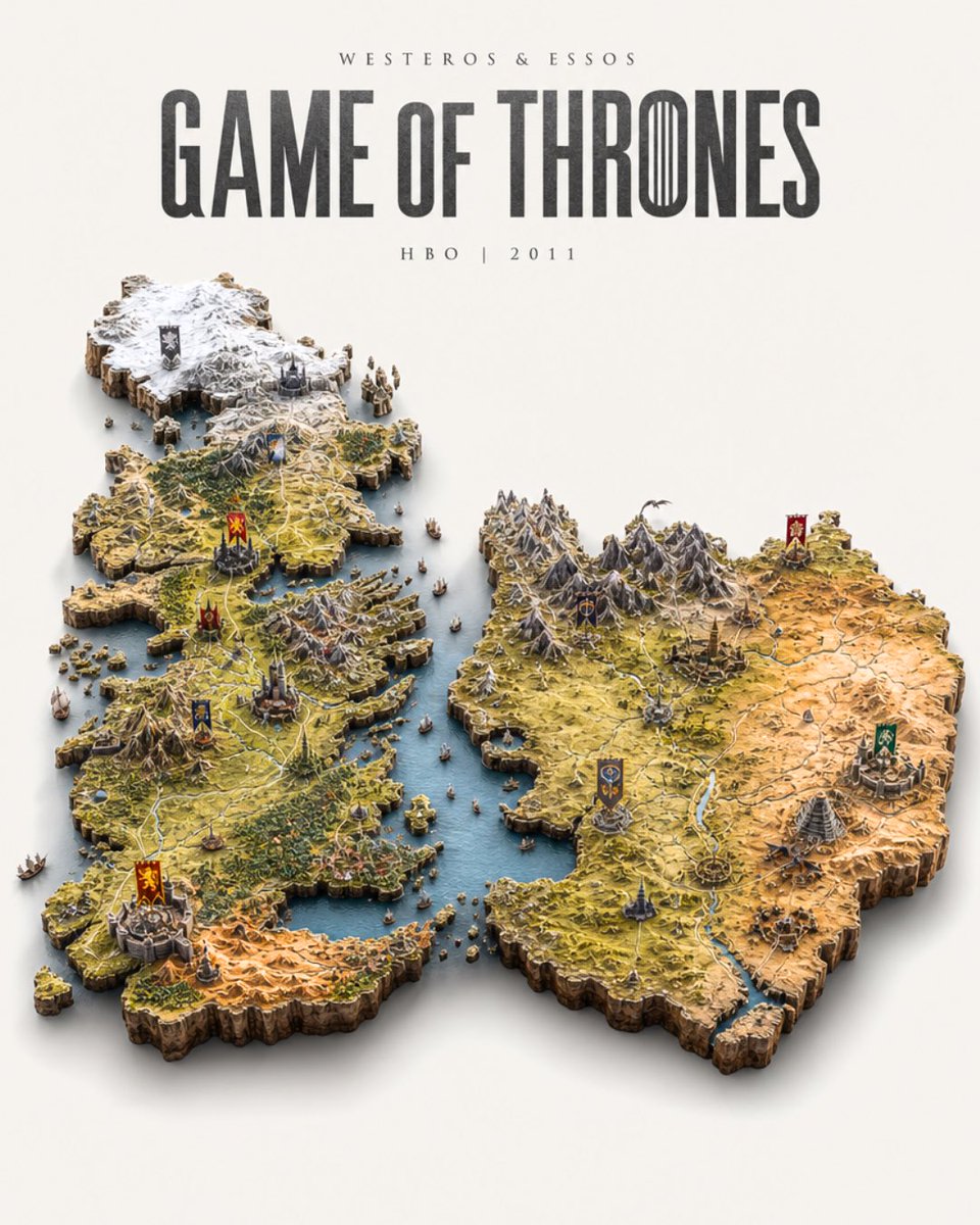 Game of Thrones Isometric Map Diorama example