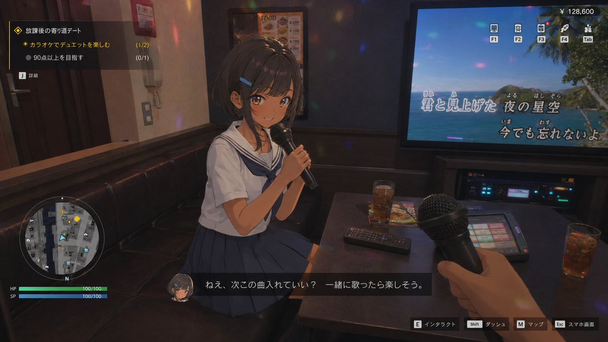 3D Anime RPG Gameplay Screen