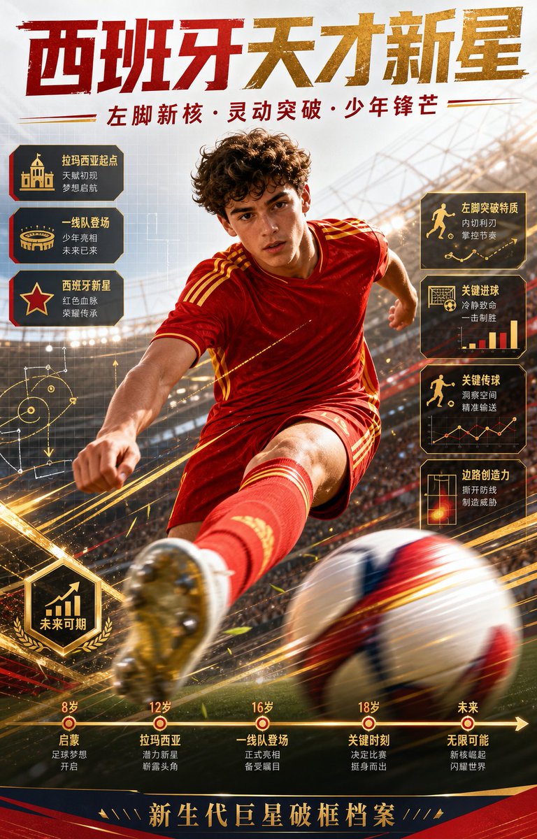 Spanish Football Prodigy Poster example