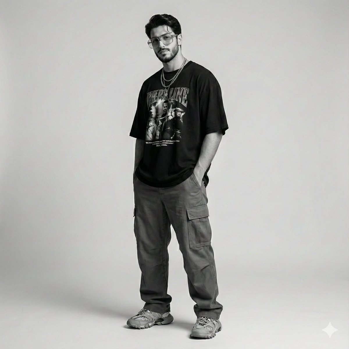 Gen-Z Streetwear Editorial Portrait example