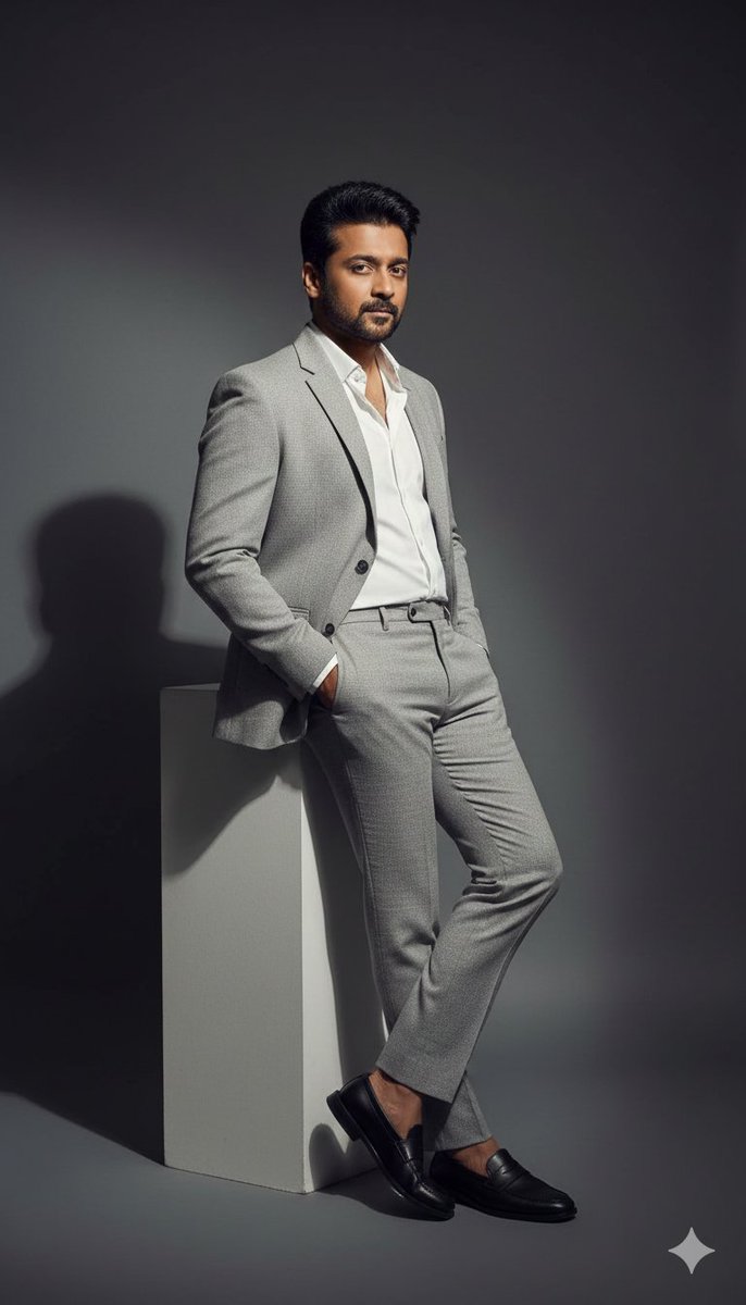 High-Contrast Fashion Editorial Portrait of a Man example