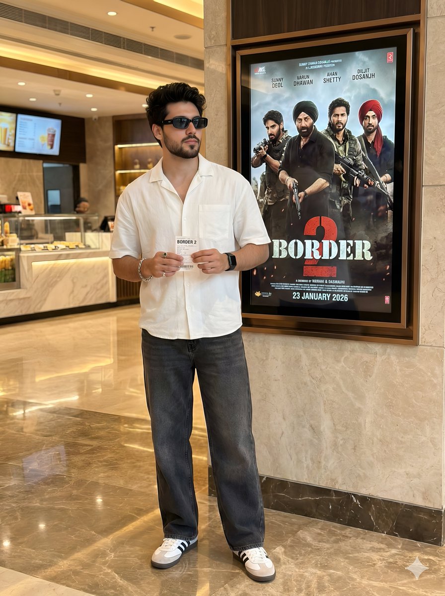 Cinematic Portrait in a Luxury Cinema Lobby