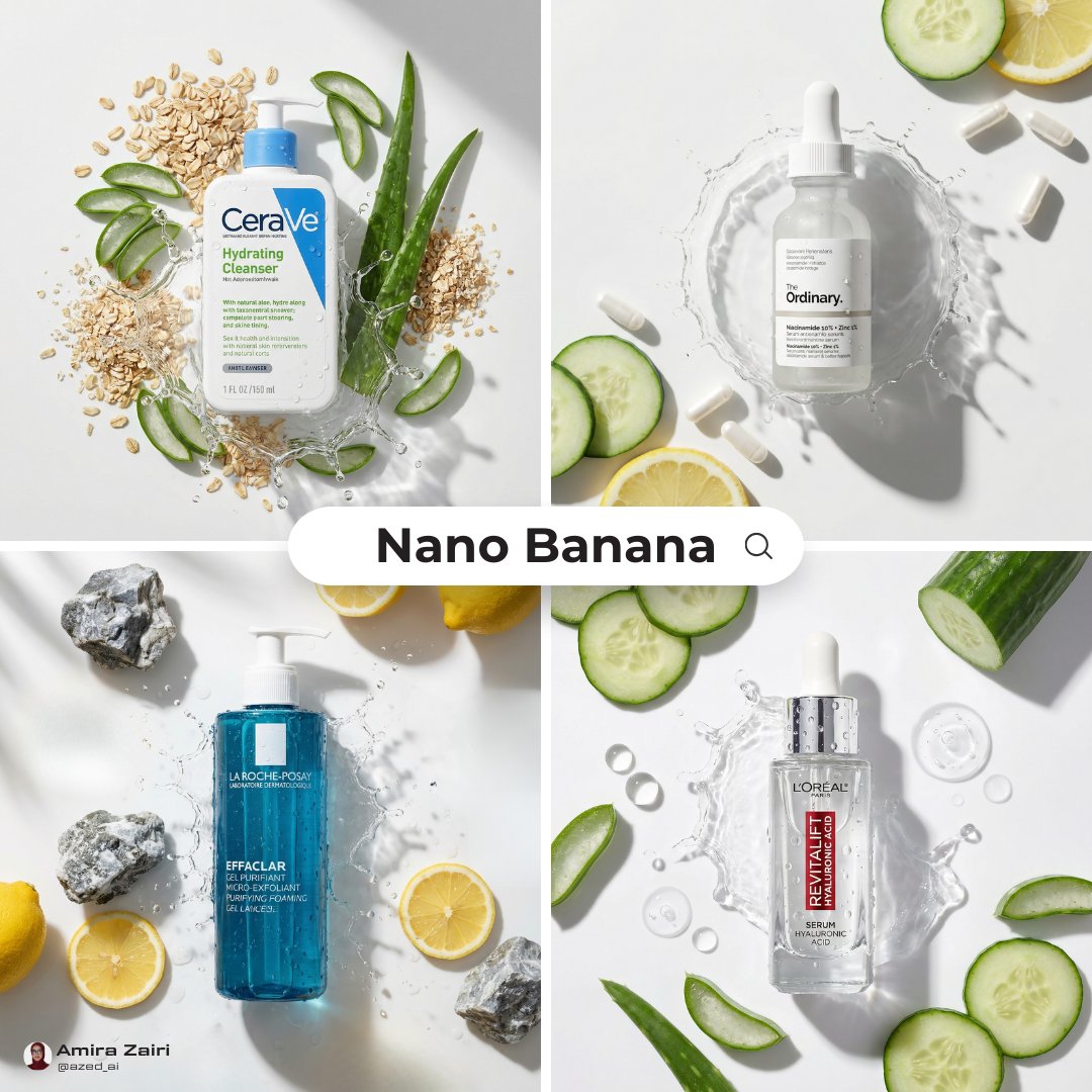 High-End Skincare Advertising Prompt example