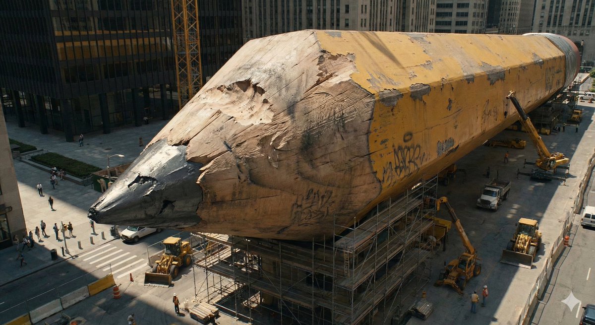 Ordinary Object to Massive Monument Transformation