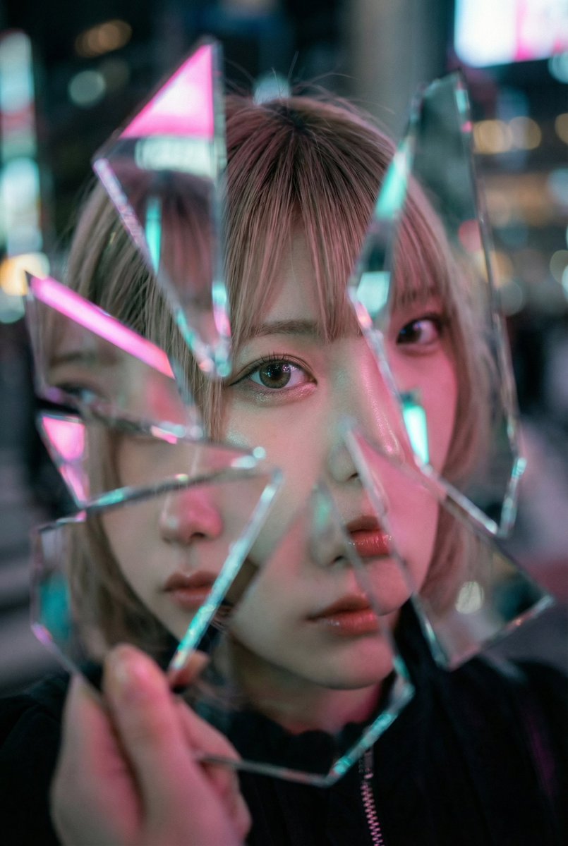 Shattered Glass Portrait Style Prompt