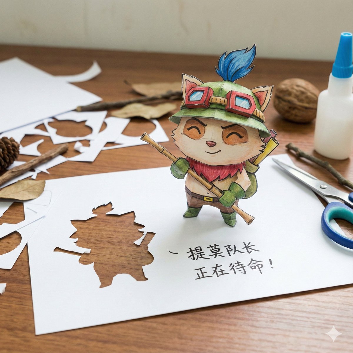 Paper Art Cutout Effect Prompt