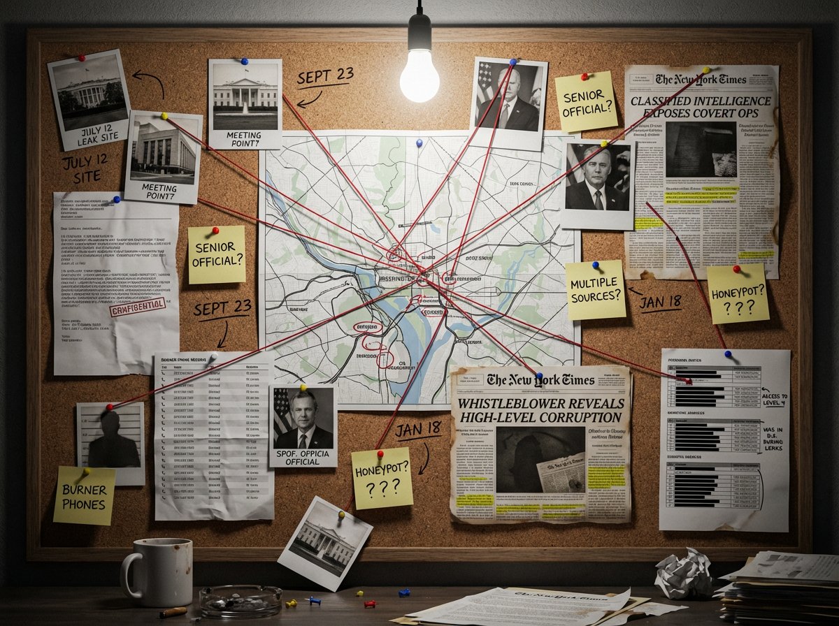 Noir Detective Evidence Board Visualization