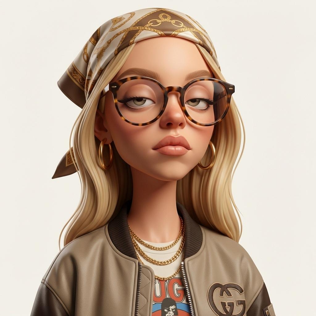 Stylized 3D Caricature Portrait Prompt