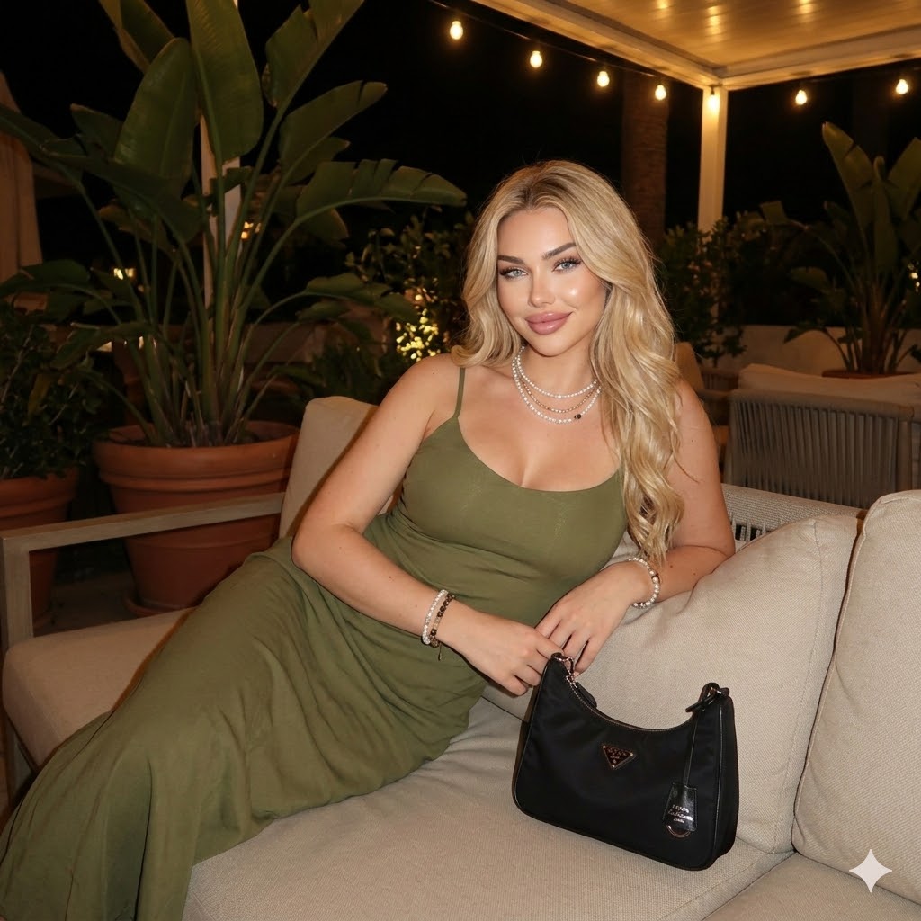 Nighttime Outdoor Lounge Portrait example