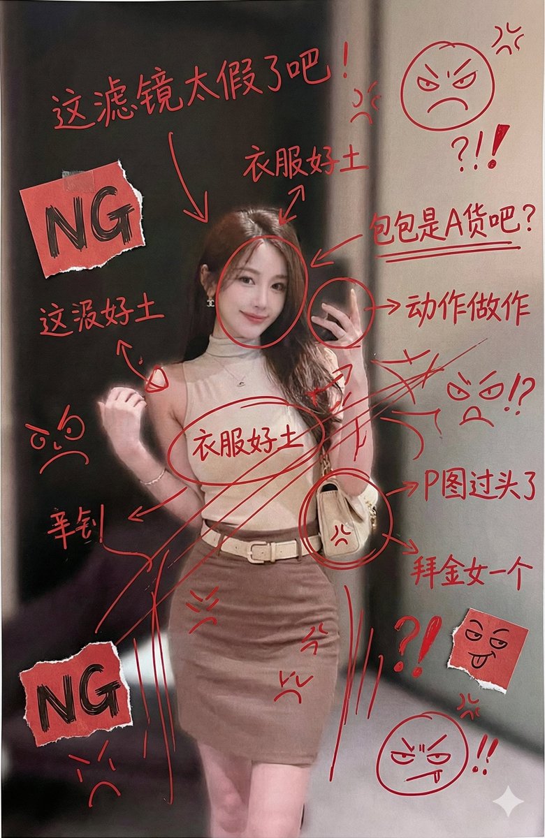 Image Generation with Handwritten Chinese Annotations and Trolling