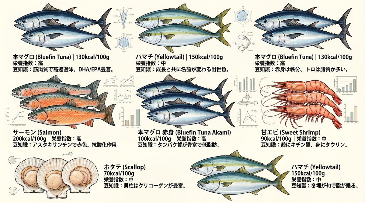 Food photo turned into creature-style nutrition poster
