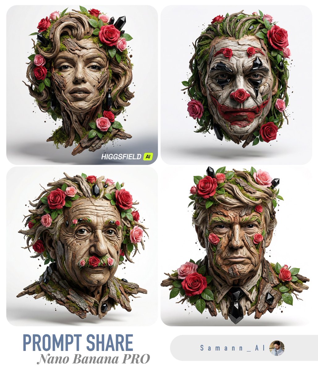 Luxury Nature Sculpture Portrait (Image-to-Image)