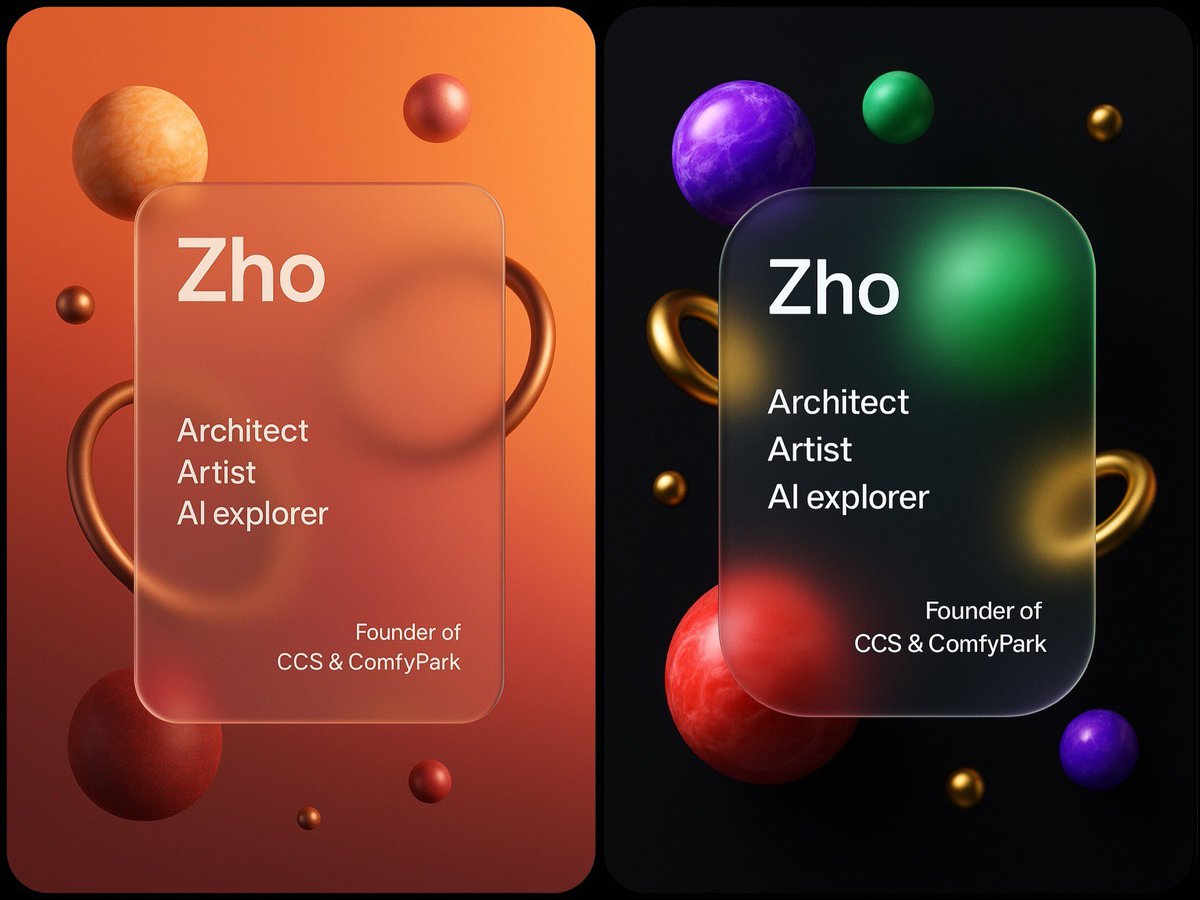 Glassmorphism personal branding mockup