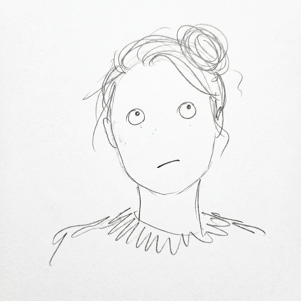 Minimalist Abstract Pencil Drawing