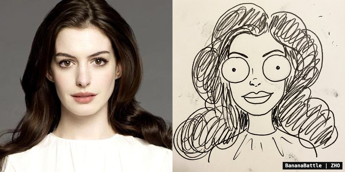 Naive doodle-style subject illustration example