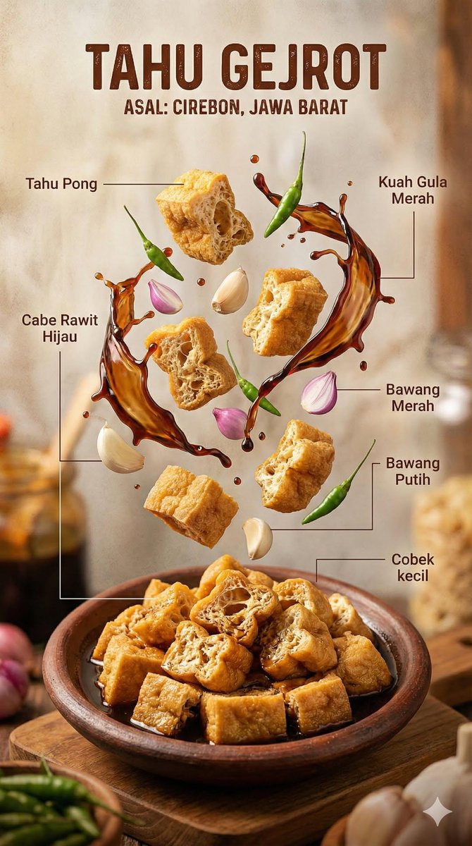 Hyper-realistic Indonesian Food Infographic Prompt
