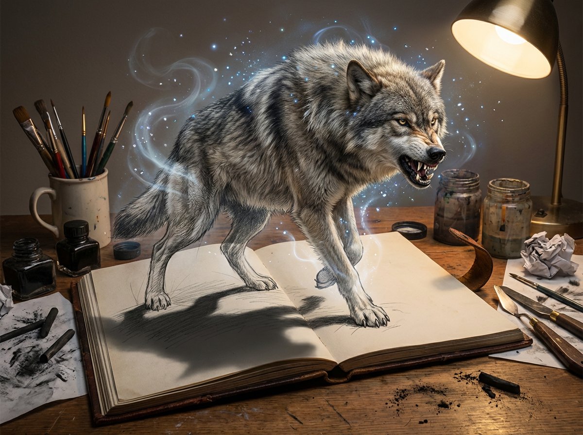 Magical Sketchbook Art Coming to Life